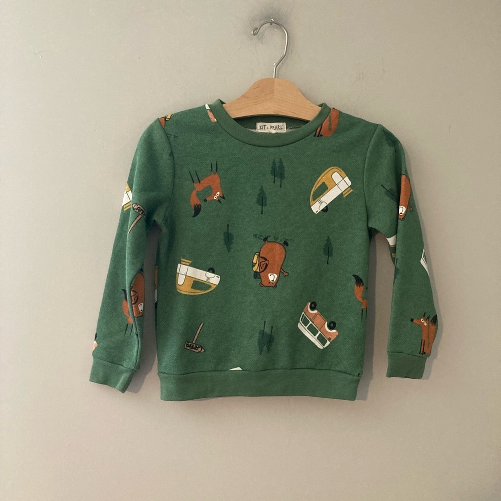 $14 ADD ON kit + Pearl Shirt Kids top Camping Long Sleeve Outdoors Warm Crewneck